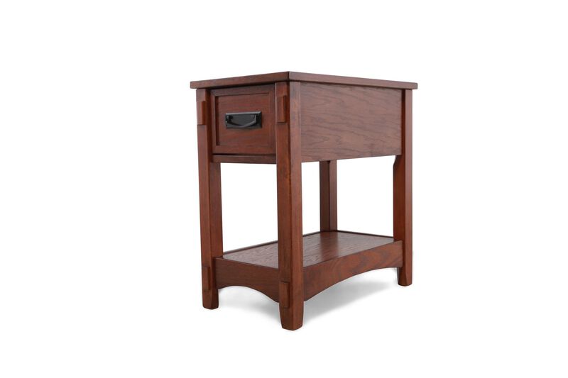 Breegin Chairside End Table - Mission Style